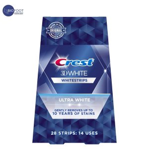 Crest 3D White Ultra White Whitestrips, Gently Removes Up to 10 Years of Stains, 28 Strips, 14 Treatments