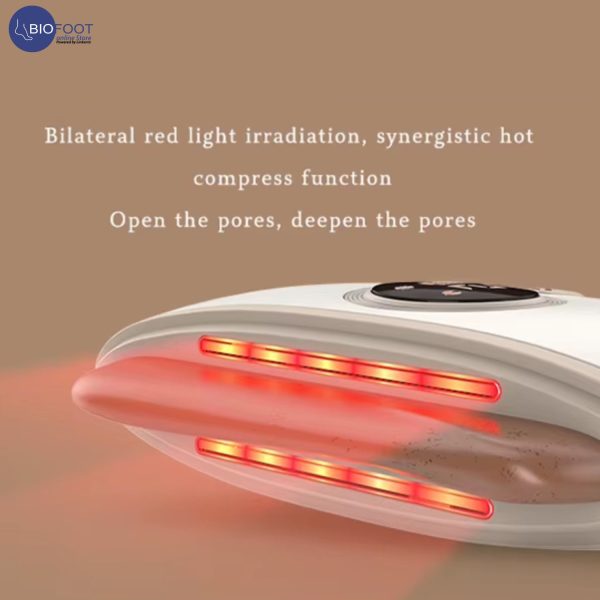 TechLove Rechargeable Gua Sha Facial Massager with a Powerful 1000 mAh Battery, Heat, Vibration, Red Light Therapy. Face & Neck Sculpting Tool to Lift, Reduce Wrinkles, Puffiness, Anti-Aging for Radiant Skin
جهاز غواشا الإلكتروني للوجه والعنق - Image 4