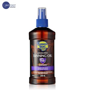 Banana Boat Protective Tanning Oil-SPF15-Carrot & Banana Extracts-Deep Long Lasting Color-Water Resistant-Leaves Skin Feeling Silky Soft-AvoTriplex Formula-Helps Prevent Sunburn-236ML