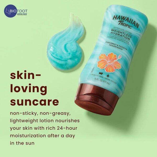 Hawaiian Tropic Silk Hydration Weightless After Sun Lotion  Coconut Papaya Fragrance 177ml - Image 4