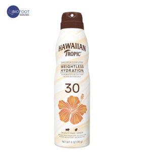 Hawaiian Tropic Sunscreen Clear Spray Weighless Hydration SPF 30 170G