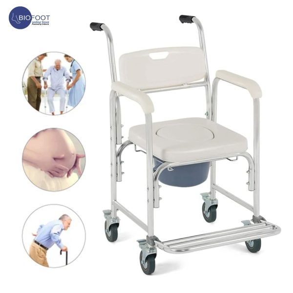 Euromed Bathroom Chair with Small Wheels 8961L - Image 2