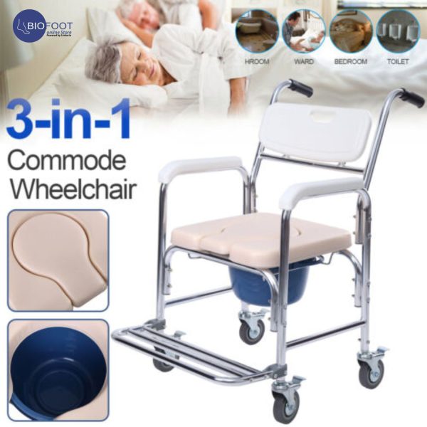 Euromed Bathroom Chair with Small Wheels 8961L - Image 4