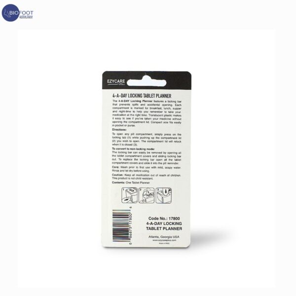 Ezycare 4days Locking Tablet Planner 17800 - Image 2