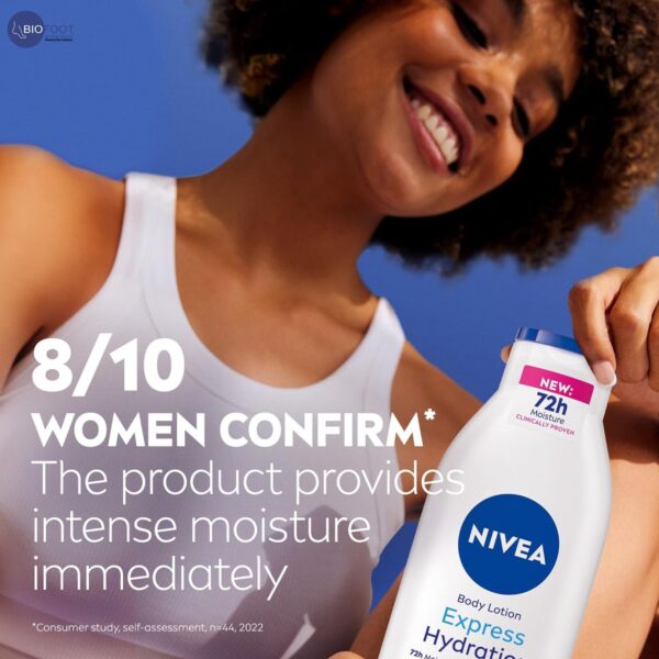 NIVEA Body Lotion Normal & Dry Skin, Express Hydration Sea Minerals, 250ml - Image 2