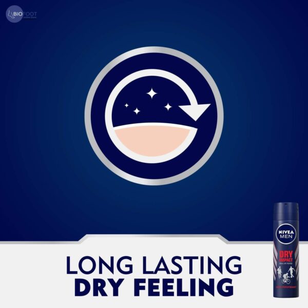 Nivea Men Dry Impact Skin Friendly 48h Dual Protect 150ml - Image 4