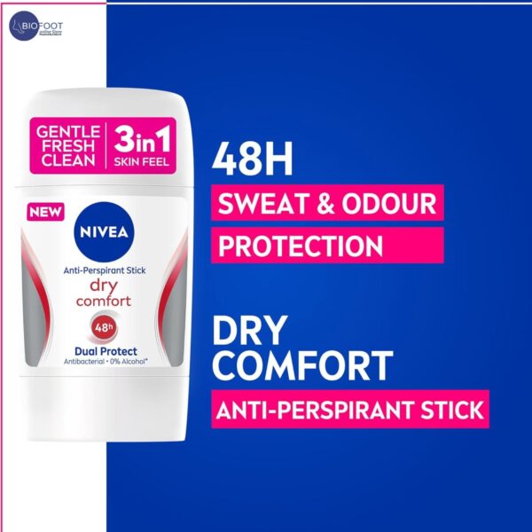 NIVEA Men Dry Comfort 48H Deodorant Stick 50ml - Image 3
