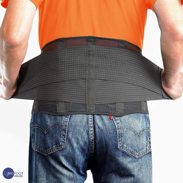 Velpeau EPX Back Brace Support Basic Stabilising lumbar orthosis with insert and tensioning straps, Black - Image 5