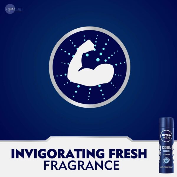 Nivea Men Cool Kick Dry Quick 48h 150ml - Image 3