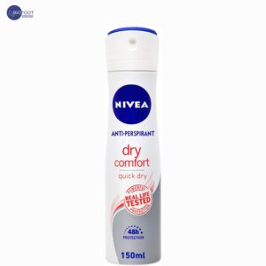 NIVEA Antiperspirant Spray for Women, Dry Comfort Skin Friendly, 150ml