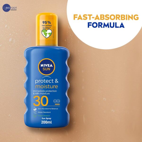 Nivea Sun Protect & Moisture 5in1 30 High 48H 200ml Spray - Image 3