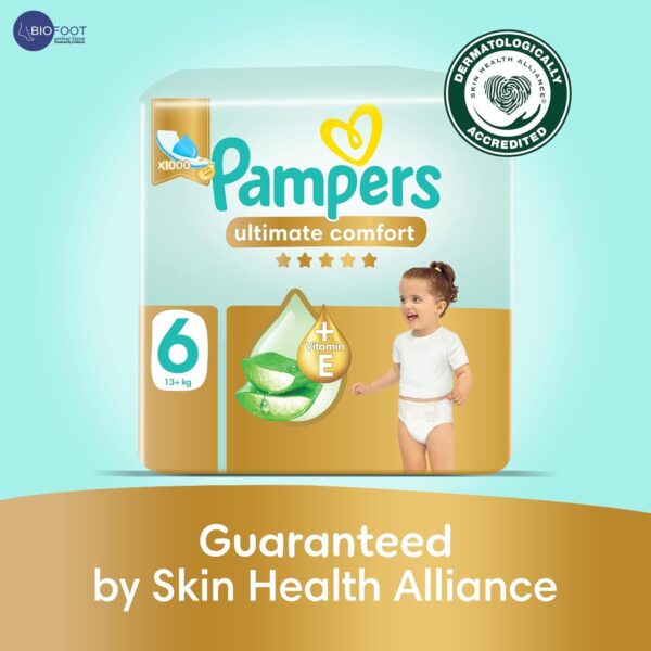 Pampers Ultimate Comfort with Aloe Vera Lotion + Vitamin E Size 6, 13+ kg, 36 Diapers - Image 2
