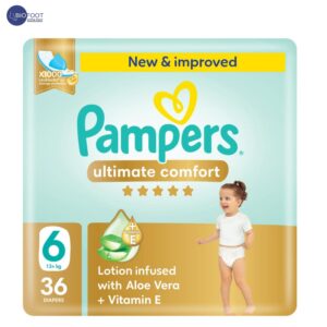 Pampers Ultimate Comfort with Aloe Vera Lotion + Vitamin E Size 6, 13+ kg, 36 Diapers