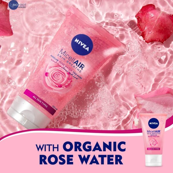 NIVEA Rose Care Micellar Face Wash offer pack 2pcs of 150ml - Image 4