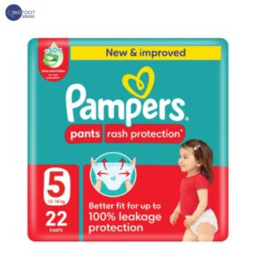 Pampers Pants Rash Protection with Aloe Vera Lotion Size 5 12-18 22 Pants