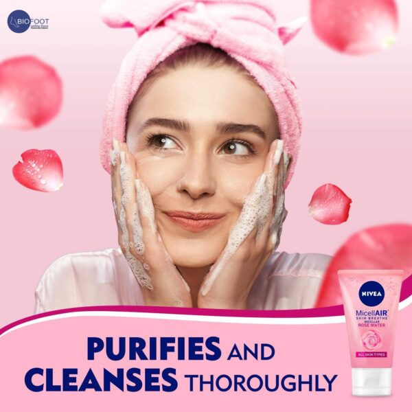 NIVEA Rose Care Micellar Face Wash offer pack 2pcs of 150ml - Image 3