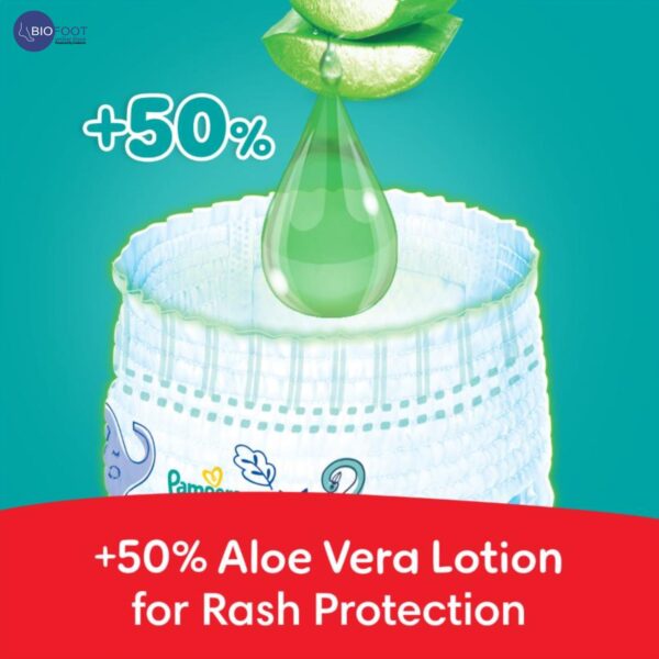 Pampers Pants Rash Protection with Aloe Vera Lotion Size 5 12-18 22 Pants - Image 5