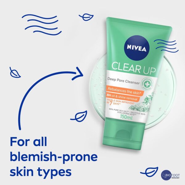 NIVEA Clear UP Deep Pore Cleanser offer pack 2pcs of 150ml - Image 2