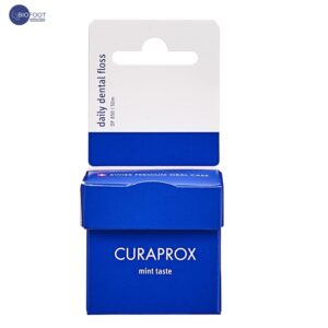 Curaprox Dental Floss DF 850 Daily Dental Floss Curen Microfibre Mint Flavour White 50 m