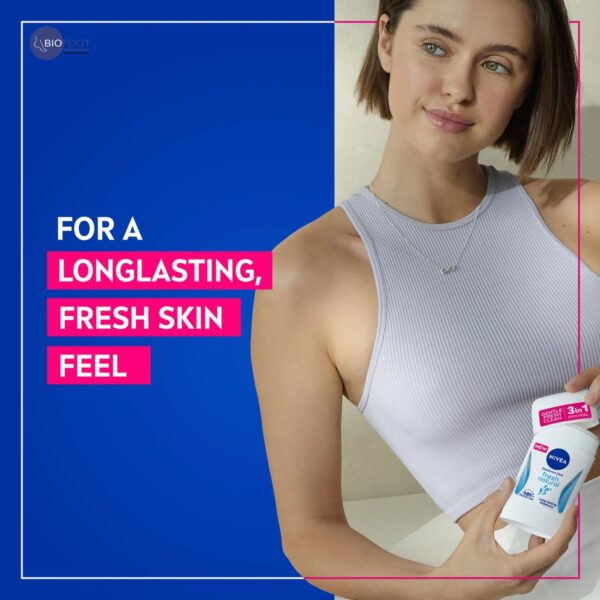 NIVEA Men Fresh Natural 48H Deodorant Stick 50ml - Image 4