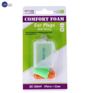 Ezycare Comfort Foam Ear Plugs with String 10049