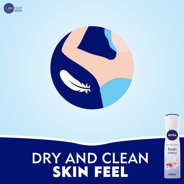 Nivea Deodorant Spray Fresh Cherry 150 ML - Image 3