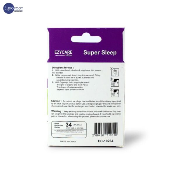 Ezycare Super Sleep Comfort Ear Plugs 10264 - Image 2