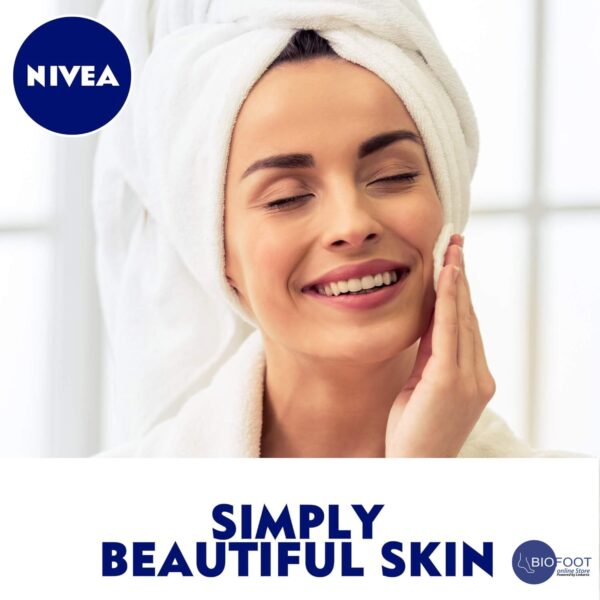 NIVEA Face Micellar Water, Makeup Remover, Rose Care with Organic Rose, All Skin Types, 400ml - Image 2