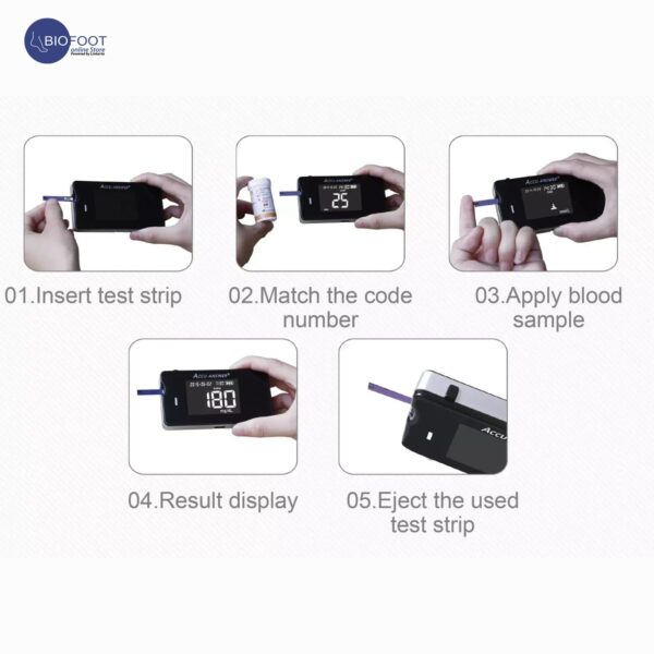 Accu Answer Multi Monitoring System Cholesterol, Glucose, Hemoglobin & Uric Acid Blood Test Meter - Image 6