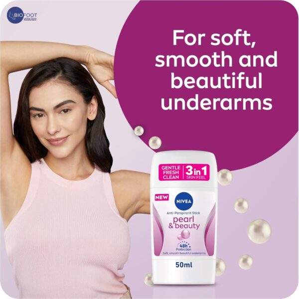 NIVEA Men Pearl & Beauty 48H Deodorant Stick 50ml - Image 4