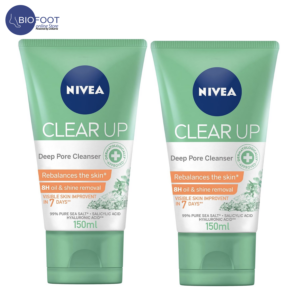 NIVEA Clear UP Deep Pore Cleanser offer pack 2pcs of 150ml
