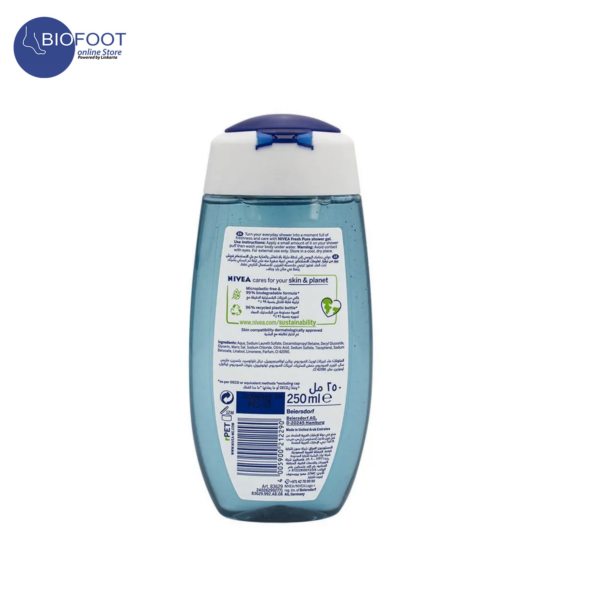 NIVEA Fresh Shower Gel Fresh Pure with Vitamins 250ml - Image 4