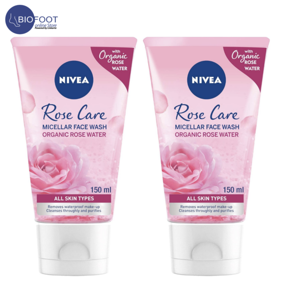 NIVEA Rose Care Micellar Face Wash offer pack 2pcs of 150ml