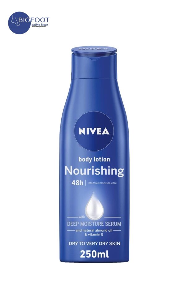 Nivea Body Lotion Extra Dry Skin, Nourishing Almond Oil & Vitamin E, 48h 250Ml