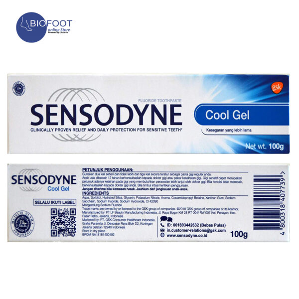 Sensodyne Cool Gel Toothpaste 100g - Image 4