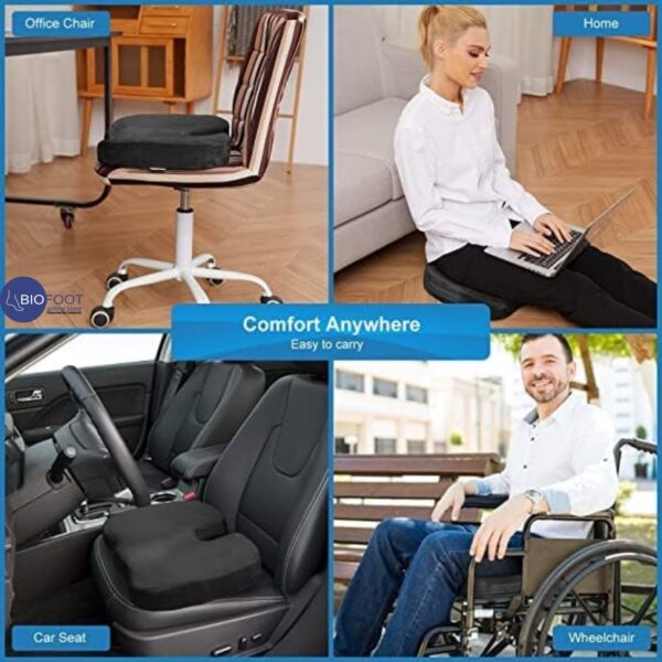 SoftLife Visco Elastic Memory Foam Coccyx Cushion - Image 3