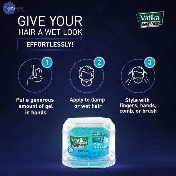 VATIKA Styling gel Wet look Splash effect 3 250 ml - Image 3