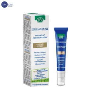 ESI Biocollagenix Eye Lip Cream Lifting, 15 ml with Damascus Rose, Collagen & Hyaluronic Acid - Reduces Wrinkles, Firms & Smooths Skin, Hydrates, Fast Absorption, Filler Effect, Improves Skin Tone