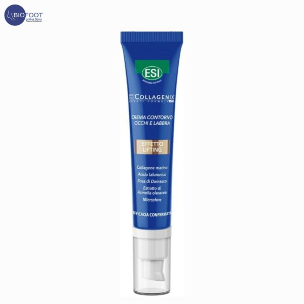 ESI Biocollagenix Eye Lip Cream Lifting, 15 ml with Damascus Rose, Collagen & Hyaluronic Acid - Reduces Wrinkles, Firms & Smooths Skin, Hydrates, Fast Absorption, Filler Effect, Improves Skin Tone - Image 3