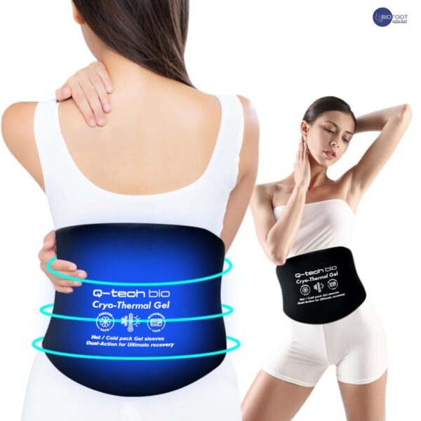 Q-Tech Cryo-Thermal Sleeves Solid Silicone Gel, Hot and Cold Pack for Lower Back Rehabilitation - Image 2