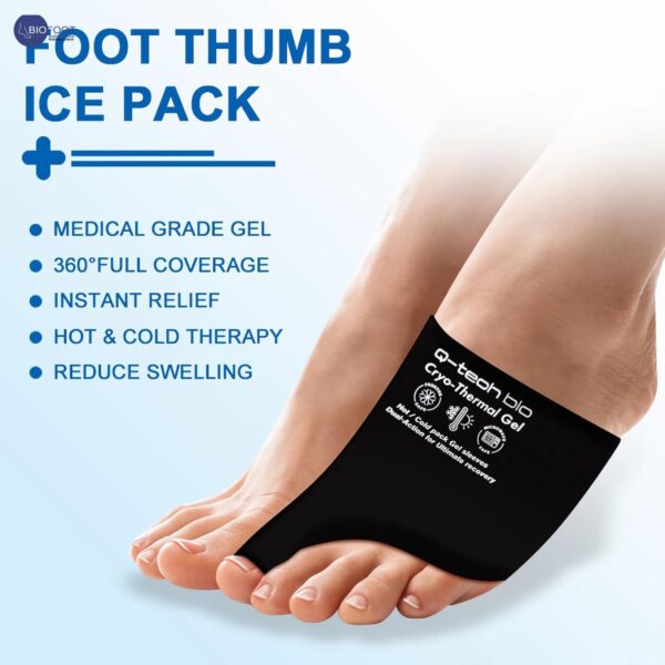 Q-Tech Cryo-Thermal Sleevesl Solid Silicone Gel, Hot and Cold Pack for Bunion Rehabilitation - Image 5