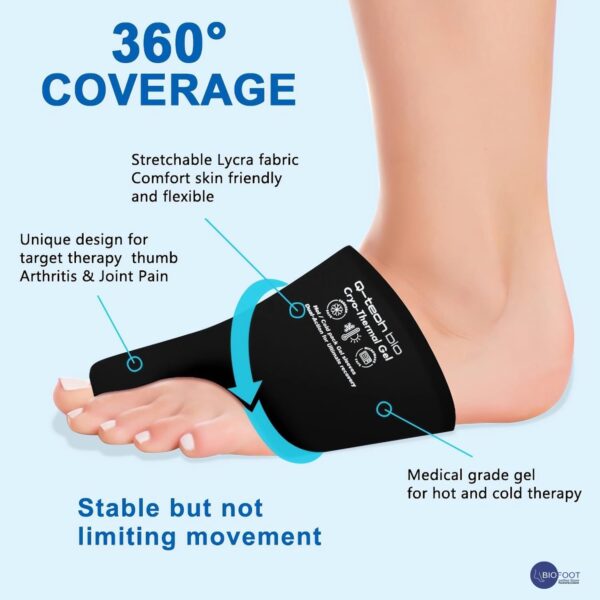 Q-Tech Cryo-Thermal Sleevesl Solid Silicone Gel, Hot and Cold Pack for Bunion Rehabilitation - Image 4