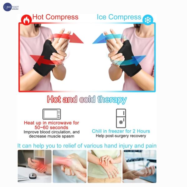 Q-Tech Cryo-Thermal Sleeves Solid Silicone Gel, Hot and Cold Pack for Hand Rehabilitation - Image 5
