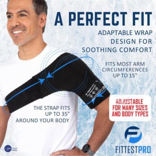 Q-Tech Cryo-Thermal Sleeves Solid Silicone Gel, Hot and Cold Pack for Shoulder Rehabilitation - Image 3