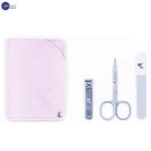 OR BLEU CT492 Manicure Travel Set, Wallet, Scissors, Nail File, Tweezers