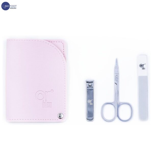 OR BLEU CT492 Manicure Travel Set, Wallet, Scissors, Nail File, Tweezers