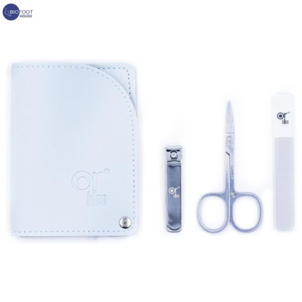 OR BLEU CT492 Manicure Travel Set, Wallet, Scissors, Nail File, Tweezers - Image 2