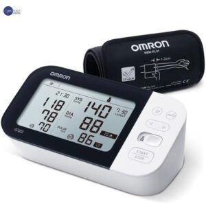 OMRON M7 Intelli IT Upper Arm AFiB Blood Pressure Monitor, 2 Users data, Clinically Validated Supports Diabetics, Large Cuff 22-42cm Automatic Smart Home BP Machine Bluetooth App
