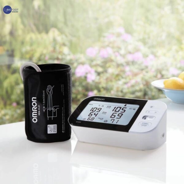 OMRON M7 Intelli IT Upper Arm AFiB Blood Pressure Monitor, 2 Users data, Clinically Validated Supports Diabetics, Large Cuff 22-42cm Automatic Smart Home BP Machine Bluetooth App - Image 4