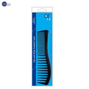 Or Bleu HB-253 Fine And Wide-Toothed Comb Black 19cm